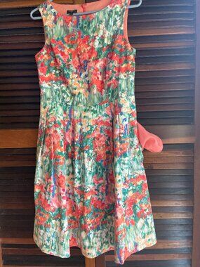 Talbots Cotton Watercolor dress